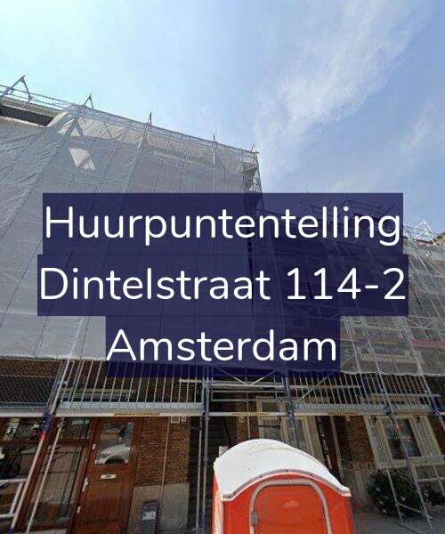 Foto gevel Huurpuntentelling voor Dintelstraat 114-2, Amsterdam
