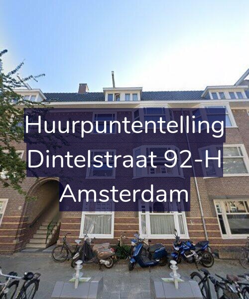 Foto gevel Huurpuntentelling voor Dintelstraat 92-H, Amsterdam