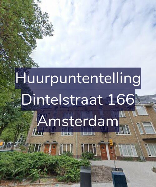 Foto gevel Huurpuntentelling voor Dintelstraat 166, Amsterdam