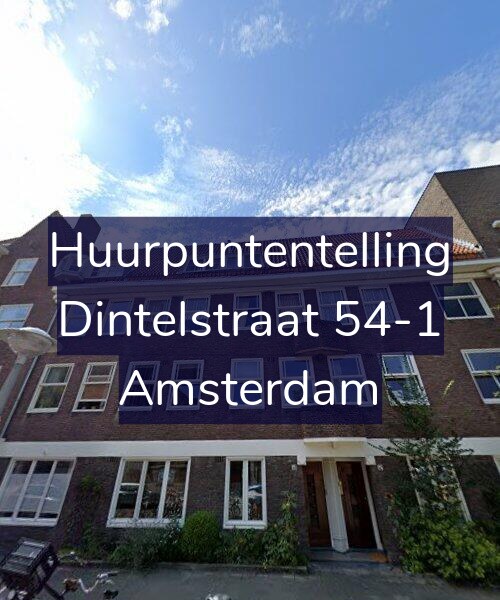 Foto gevel Huurpuntentelling voor Dintelstraat 54-1, Amsterdam