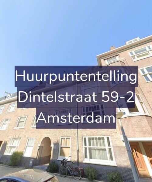 Foto gevel Huurpuntentelling voor Dintelstraat 59-2, Amsterdam