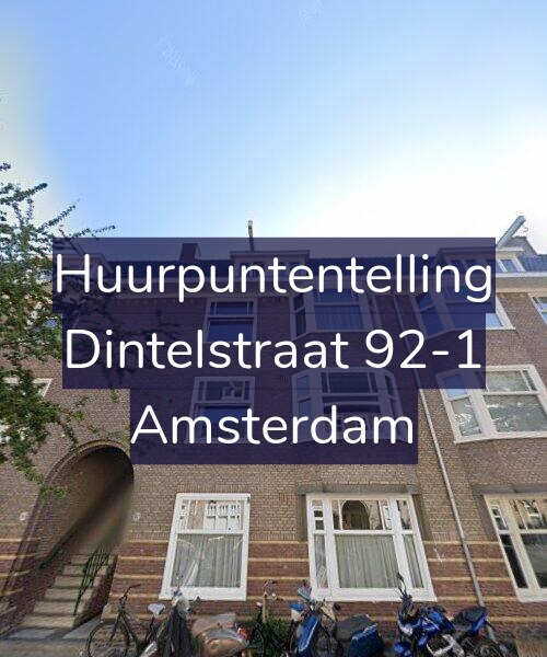Foto gevel Huurpuntentelling voor Dintelstraat 92-1, Amsterdam