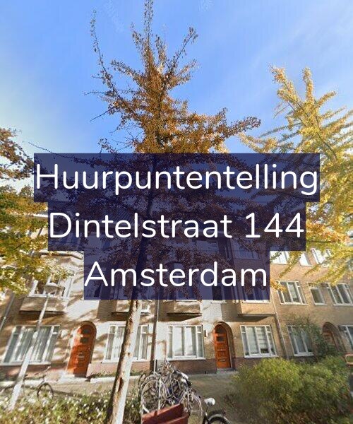 Foto gevel Huurpuntentelling voor Dintelstraat 144, Amsterdam