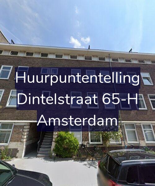 Foto gevel Huurpuntentelling voor Dintelstraat 65-H, Amsterdam