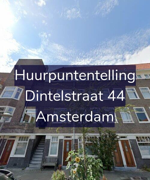 Foto gevel Huurpuntentelling voor Dintelstraat 44, Amsterdam