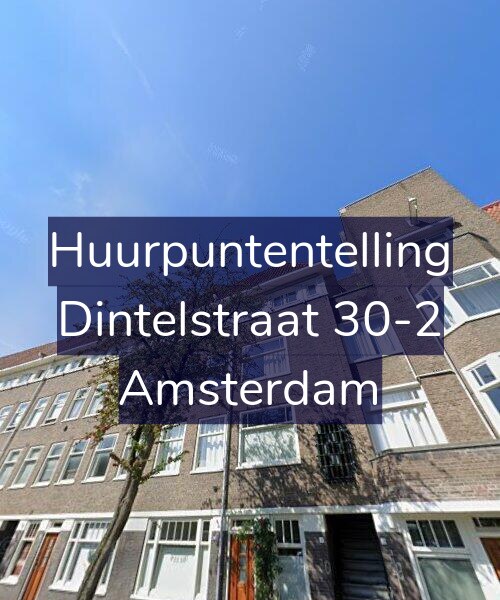 Foto gevel Huurpuntentelling voor Dintelstraat 30-2, Amsterdam