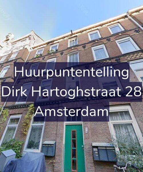 Foto gevel Huurpuntentelling voor Dirk Hartoghstraat 28, Amsterdam