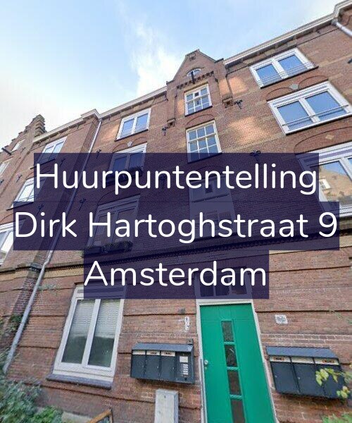 Foto gevel Huurpuntentelling voor Dirk Hartoghstraat 9, Amsterdam