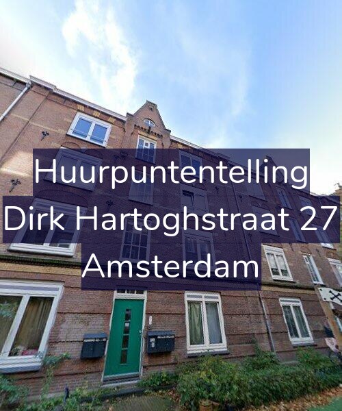 Foto gevel Huurpuntentelling voor Dirk Hartoghstraat 27, Amsterdam