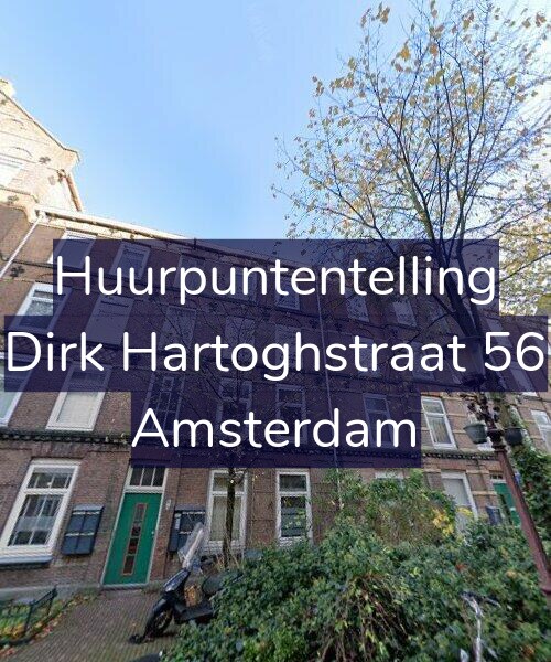 Foto gevel Huurpuntentelling voor Dirk Hartoghstraat 56, Amsterdam