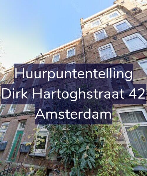 Foto gevel Huurpuntentelling voor Dirk Hartoghstraat 42, Amsterdam