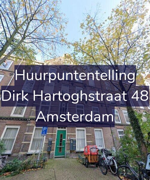Foto gevel Huurpuntentelling voor Dirk Hartoghstraat 48, Amsterdam