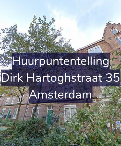 Foto gevel Huurpuntentelling voor Dirk Hartoghstraat 35, Amsterdam