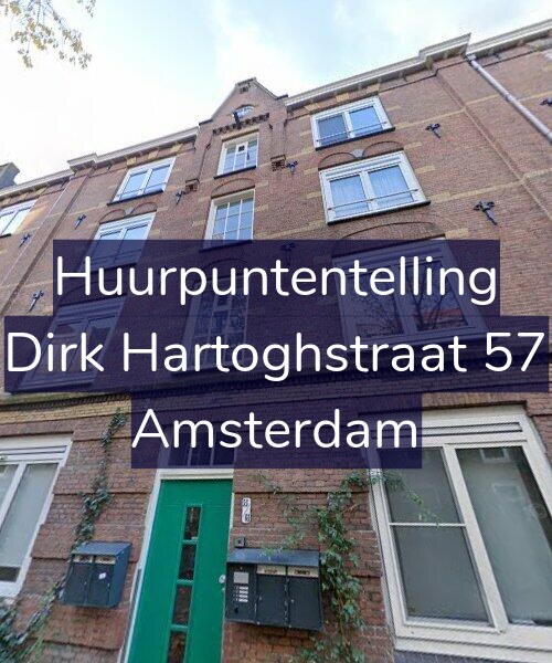Foto gevel Huurpuntentelling voor Dirk Hartoghstraat 57, Amsterdam