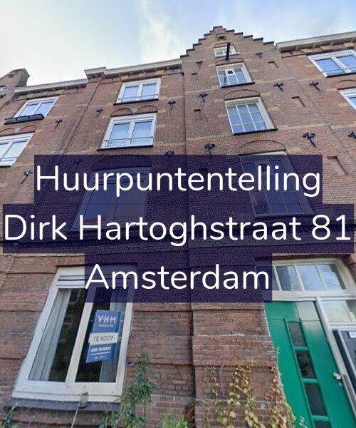 Foto gevel Huurpuntentelling voor Dirk Hartoghstraat 81, Amsterdam