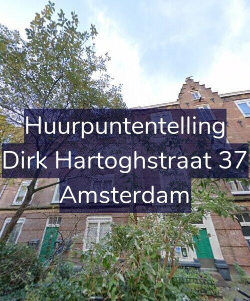 Foto gevel Huurpuntentelling voor Dirk Hartoghstraat 37, Amsterdam