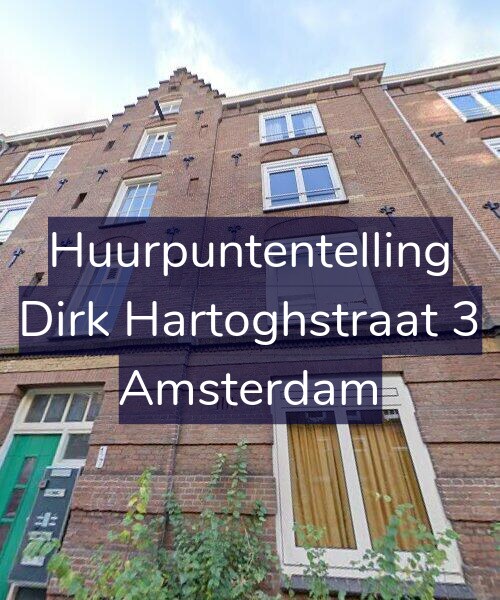 Foto gevel Huurpuntentelling voor Dirk Hartoghstraat 3, Amsterdam