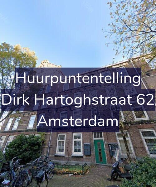 Foto gevel Huurpuntentelling voor Dirk Hartoghstraat 62, Amsterdam