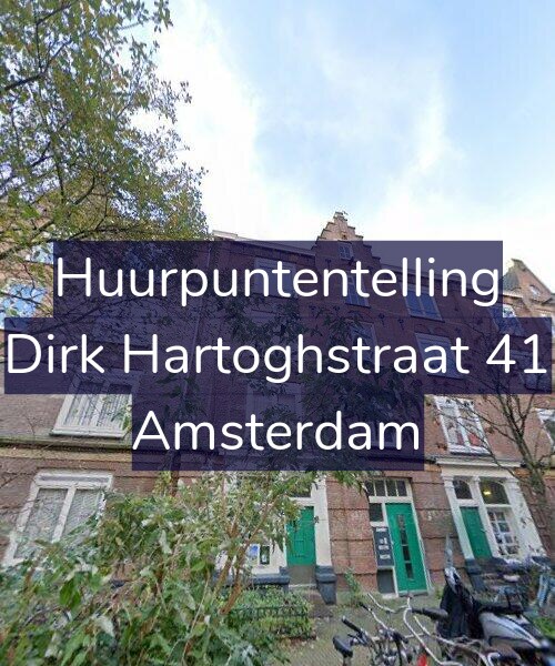 Foto gevel Huurpuntentelling voor Dirk Hartoghstraat 41, Amsterdam