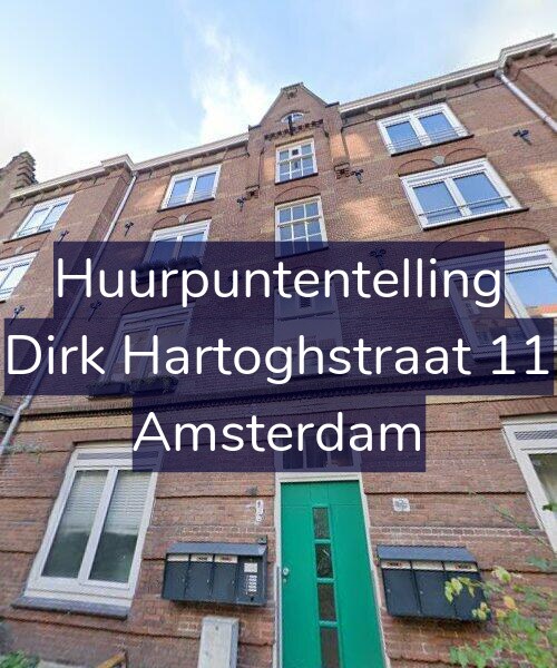 Foto gevel Huurpuntentelling voor Dirk Hartoghstraat 11, Amsterdam