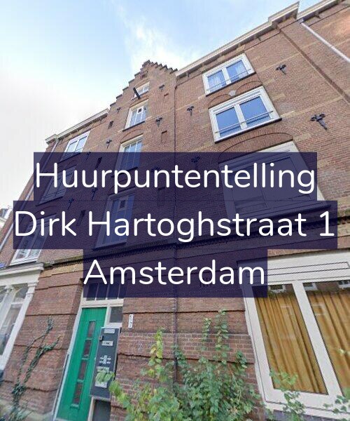 Foto gevel Huurpuntentelling voor Dirk Hartoghstraat 1, Amsterdam