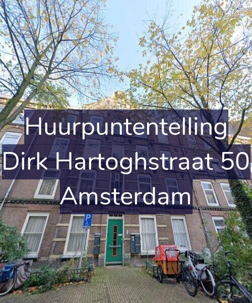 Foto gevel Huurpuntentelling voor Dirk Hartoghstraat 50, Amsterdam