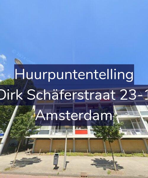 Foto gevel Huurpuntentelling voor Dirk Schäferstraat 23-1, Amsterdam