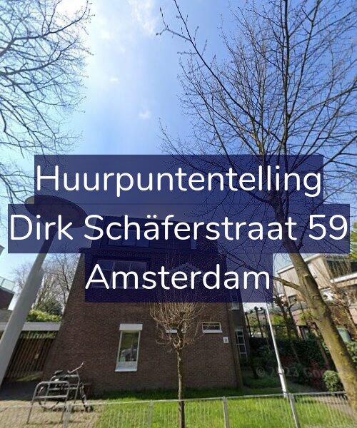 Foto gevel Huurpuntentelling voor Dirk Schäferstraat 59, Amsterdam