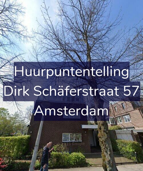 Foto gevel Huurpuntentelling voor Dirk Schäferstraat 57, Amsterdam