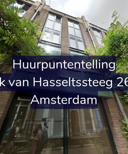 Foto gevel Huurpuntentelling voor Dirk van Hasseltssteeg 26-A, Amsterdam