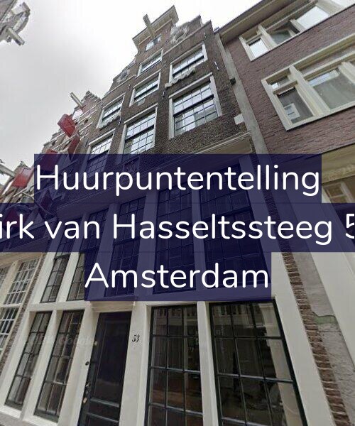Foto gevel Huurpuntentelling voor Dirk van Hasseltssteeg 53, Amsterdam
