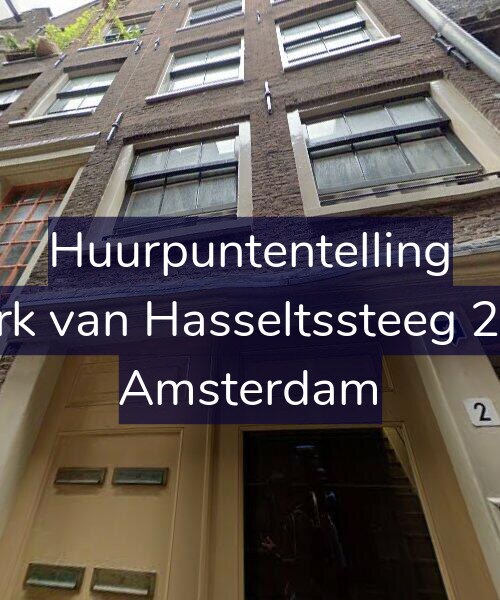 Foto gevel Huurpuntentelling voor Dirk van Hasseltssteeg 2-B, Amsterdam