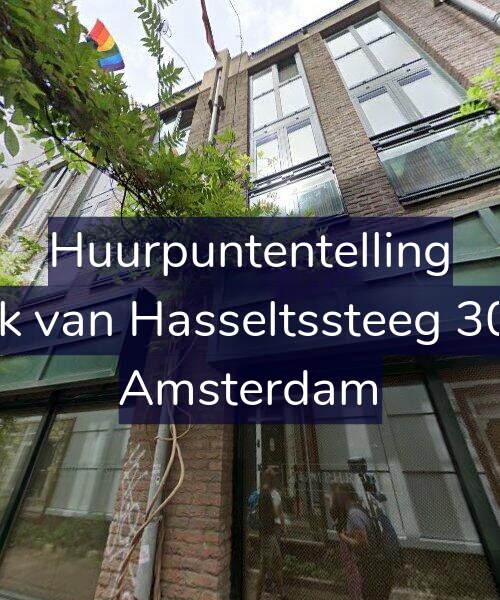 Foto gevel Huurpuntentelling voor Dirk van Hasseltssteeg 30-C, Amsterdam