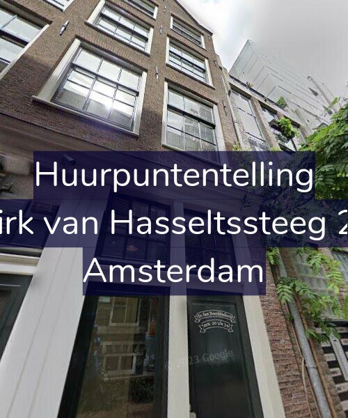 Foto gevel Huurpuntentelling voor Dirk van Hasseltssteeg 20, Amsterdam