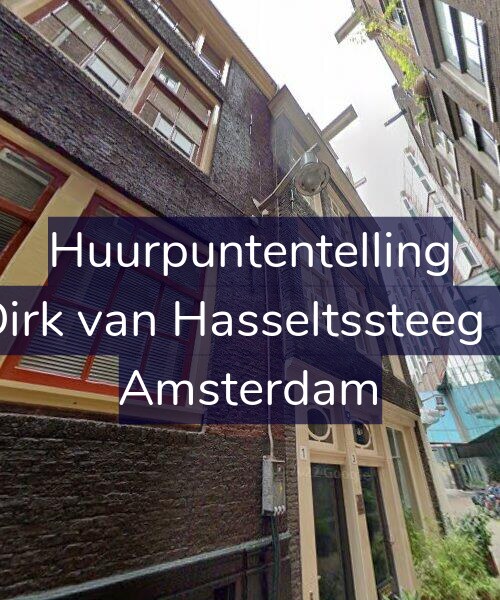 Foto gevel Huurpuntentelling voor Dirk van Hasseltssteeg 3, Amsterdam