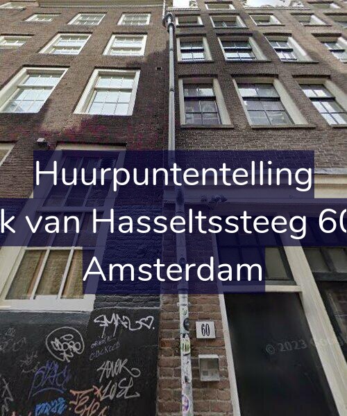 Foto gevel Huurpuntentelling voor Dirk van Hasseltssteeg 60-2, Amsterdam