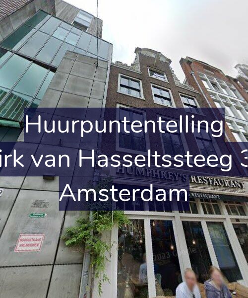 Foto gevel Huurpuntentelling voor Dirk van Hasseltssteeg 34, Amsterdam