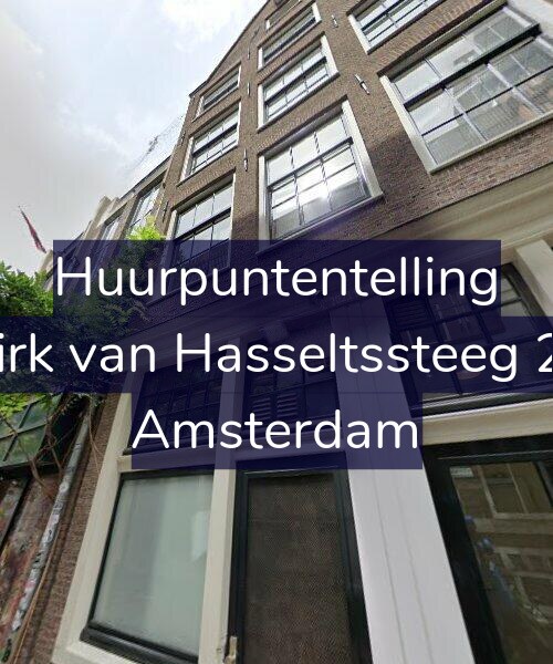 Foto gevel Huurpuntentelling voor Dirk van Hasseltssteeg 28, Amsterdam