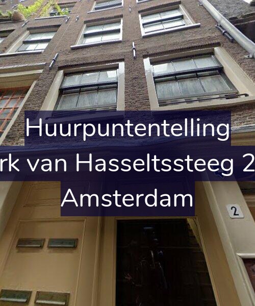 Foto gevel Huurpuntentelling voor Dirk van Hasseltssteeg 2-F, Amsterdam