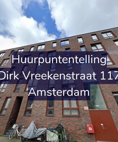 Foto gevel Huurpuntentelling voor Dirk Vreekenstraat 117, Amsterdam
