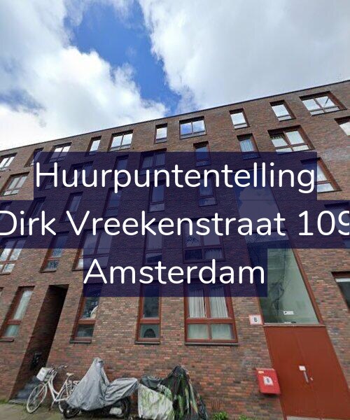 Foto gevel Huurpuntentelling voor Dirk Vreekenstraat 109, Amsterdam