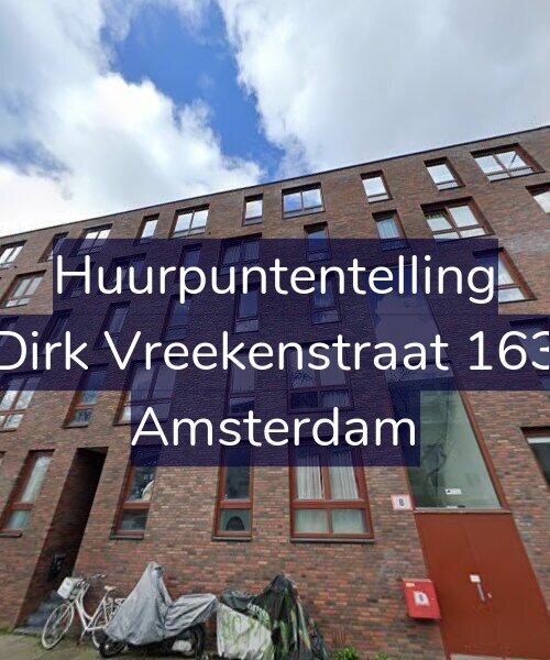 Foto gevel Huurpuntentelling voor Dirk Vreekenstraat 163, Amsterdam