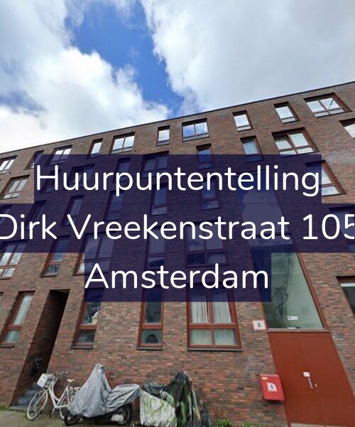 Foto gevel Huurpuntentelling voor Dirk Vreekenstraat 105, Amsterdam