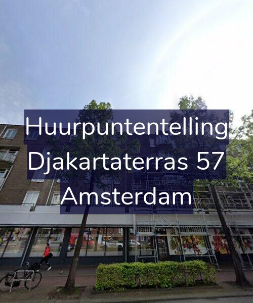 Foto gevel Huurpuntentelling voor Djakartaterras 57, Amsterdam