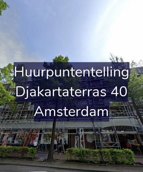 Foto gevel Huurpuntentelling voor Djakartaterras 40, Amsterdam
