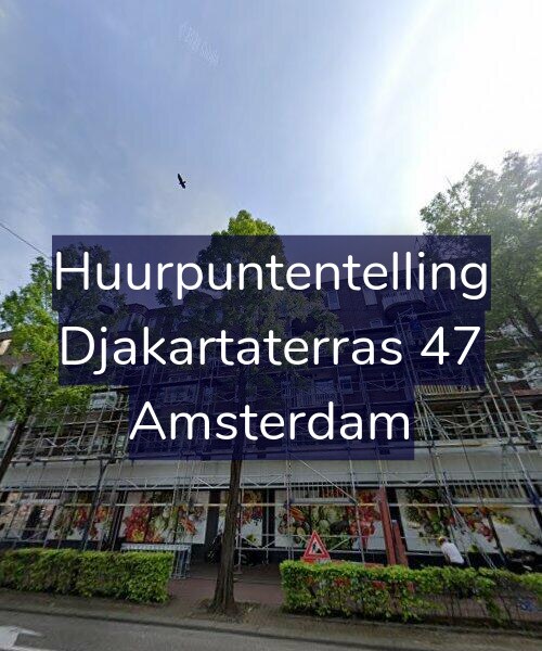 Foto gevel Huurpuntentelling voor Djakartaterras 47, Amsterdam