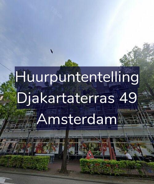 Foto gevel Huurpuntentelling voor Djakartaterras 49, Amsterdam