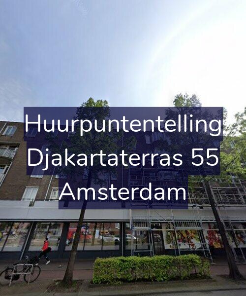 Foto gevel Huurpuntentelling voor Djakartaterras 55, Amsterdam