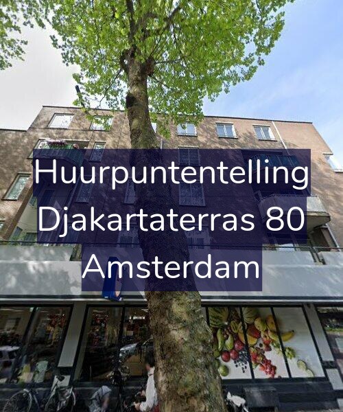 Foto gevel Huurpuntentelling voor Djakartaterras 80, Amsterdam