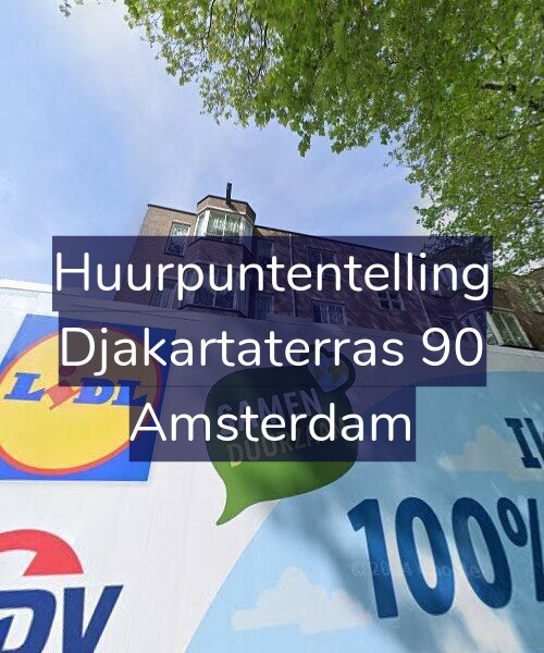 Foto gevel Huurpuntentelling voor Djakartaterras 90, Amsterdam